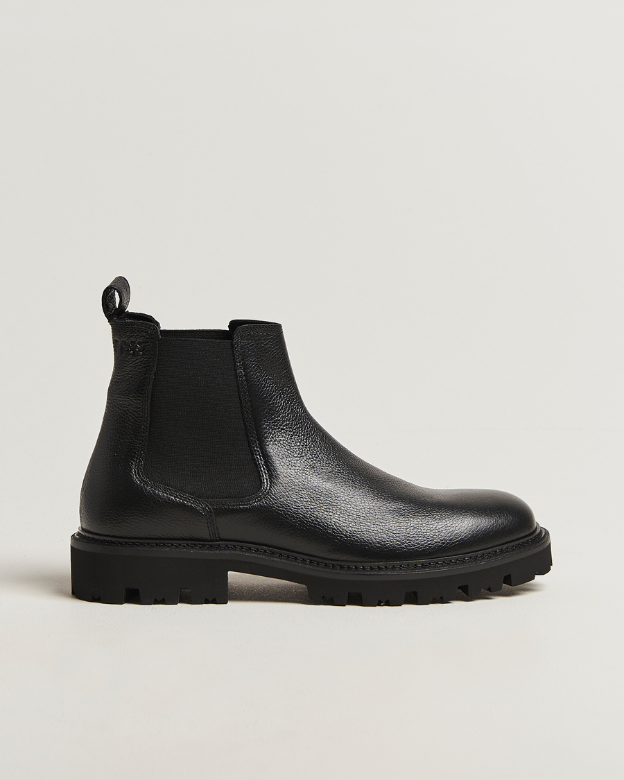 Homme | Bottes | BOSS BLACK | Julyo Leather Chelsea Boot Black
