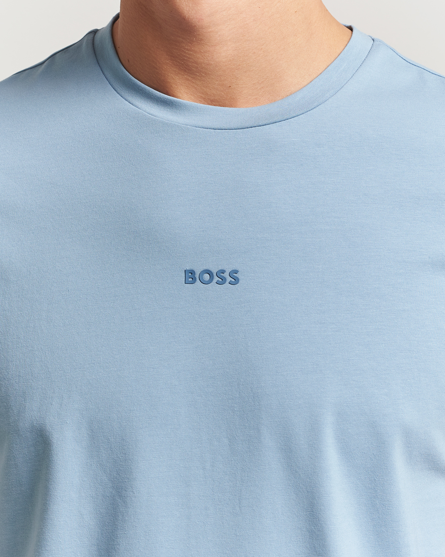 Homme | T-shirts | BOSS ORANGE | Tchup Logo Crew Neck T-Shirt Light Blue