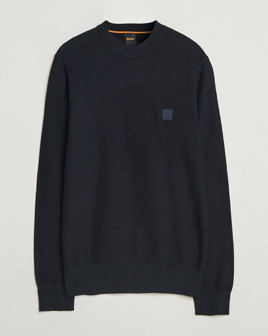 Homme | Pulls Et Tricots | BOSS ORANGE | Anion Knitted Sweater Dark Blue