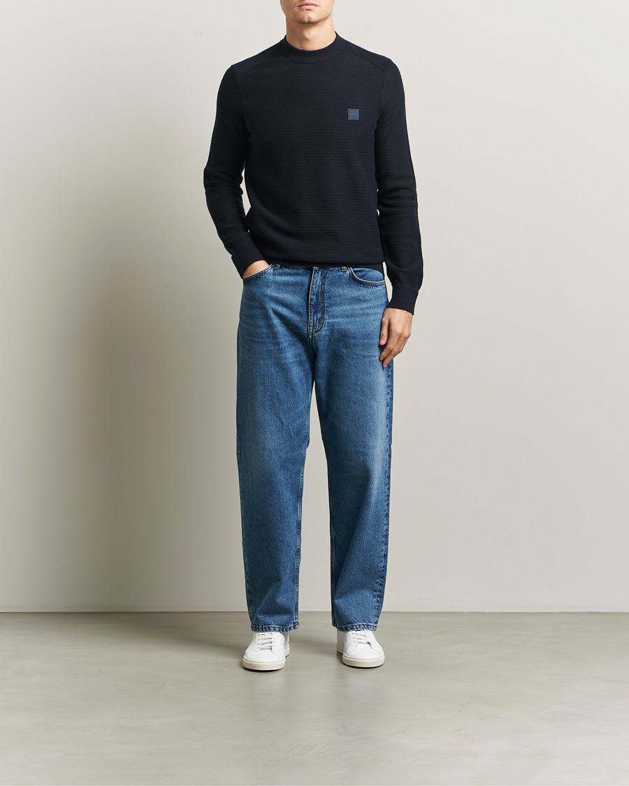 Homme | Pulls Et Tricots | BOSS ORANGE | Anion Knitted Sweater Dark Blue