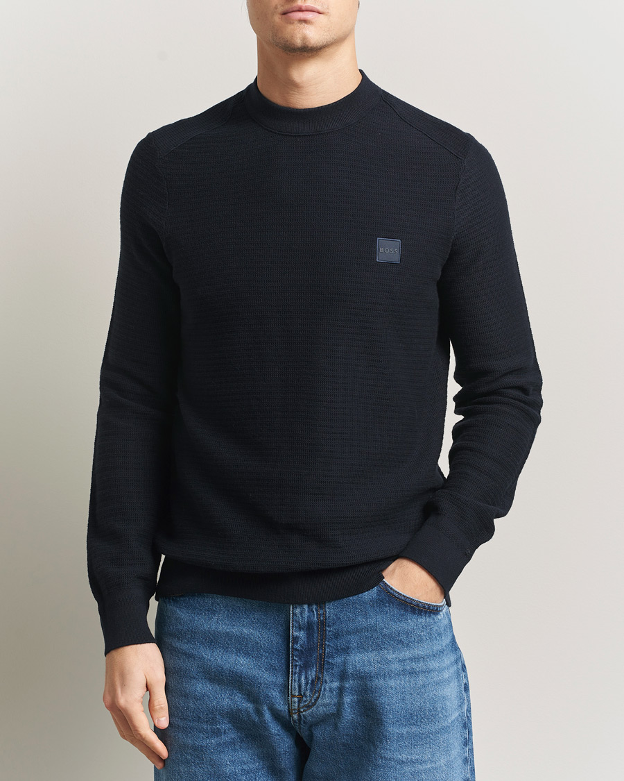 Homme | Pulls Et Tricots | BOSS ORANGE | Anion Knitted Sweater Dark Blue