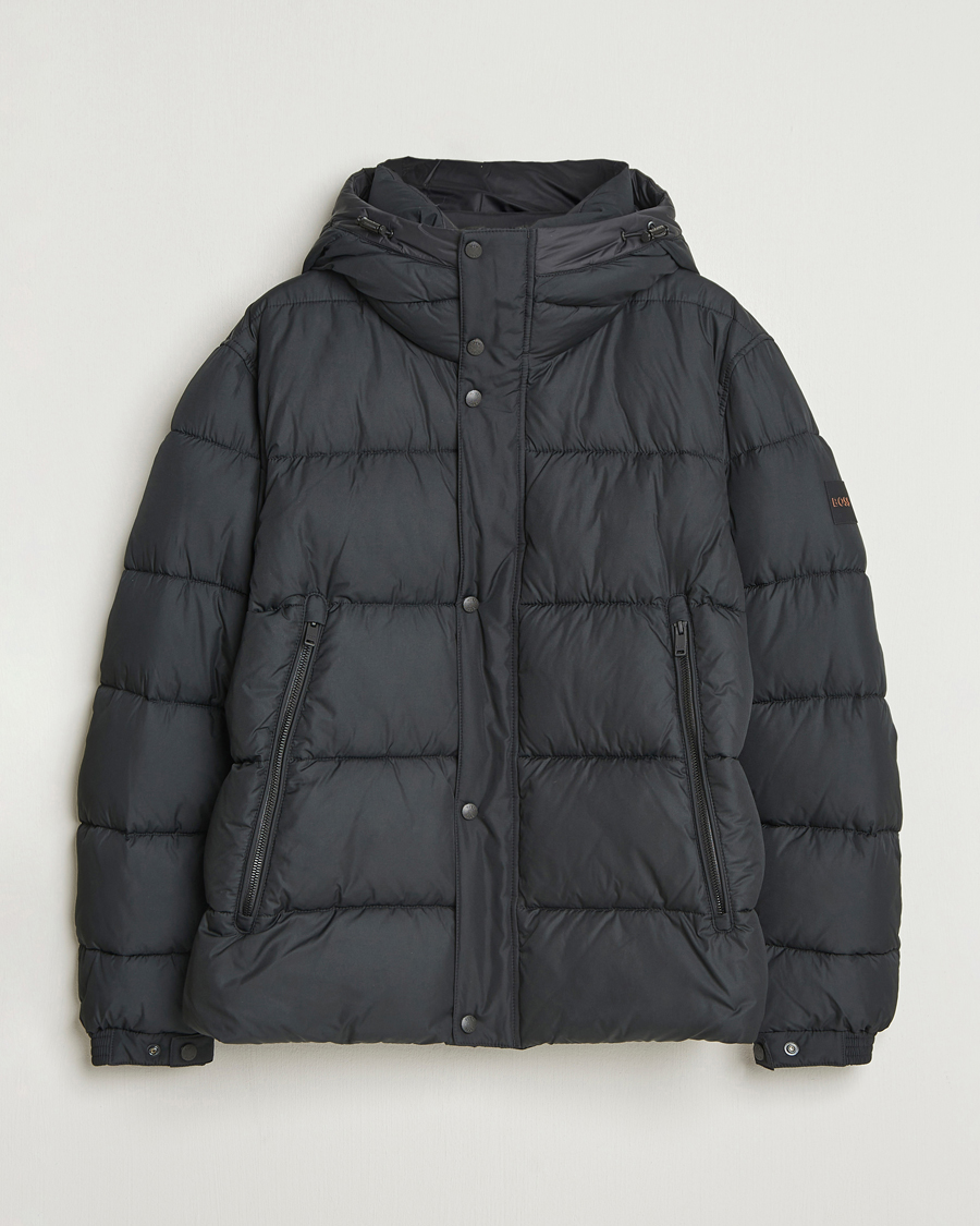 Homme | Manteaux Et Vestes | BOSS ORANGE | Omaris Down Hooded Jacket Black