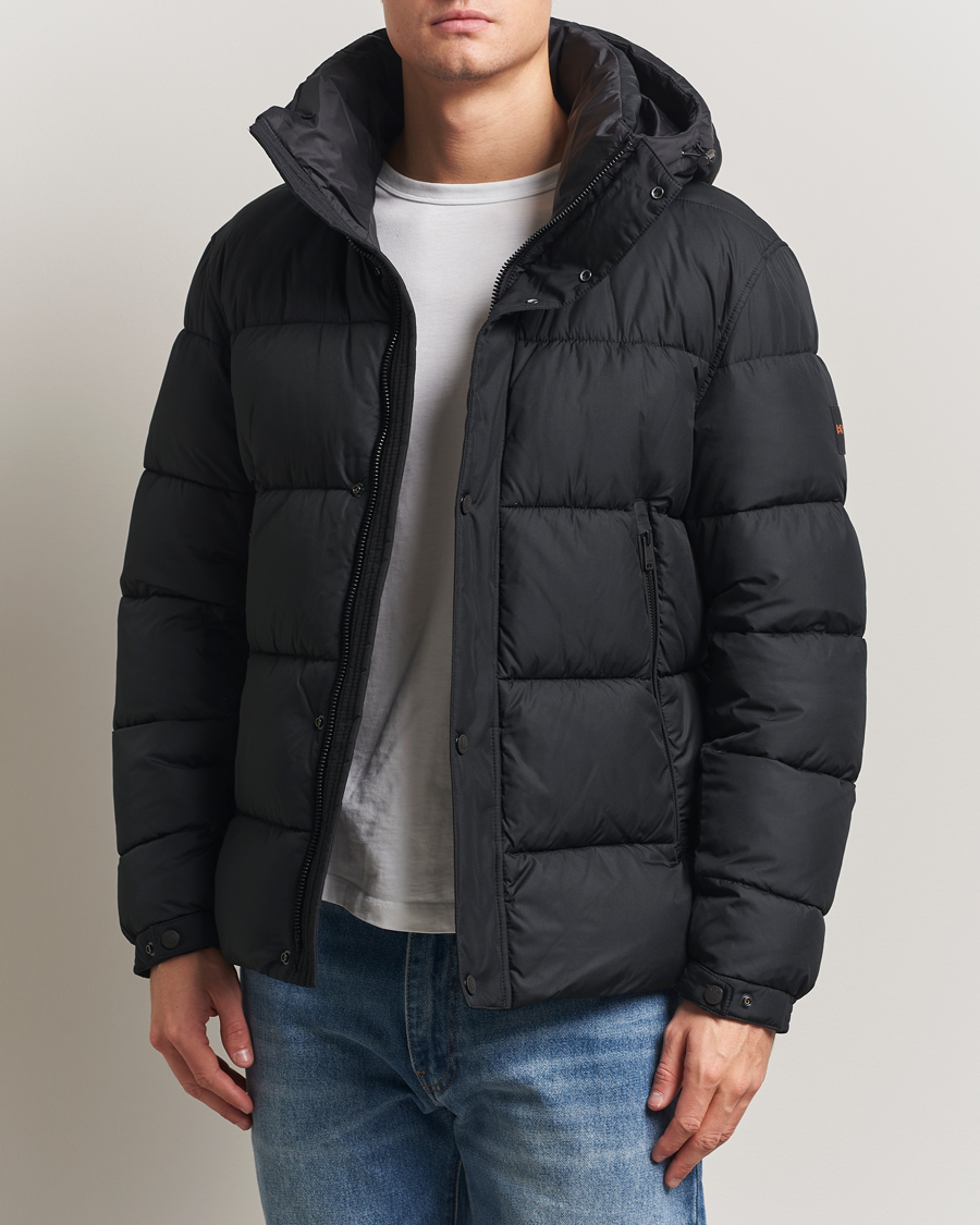 Homme | Manteaux Et Vestes | BOSS ORANGE | Omaris Down Hooded Jacket Black