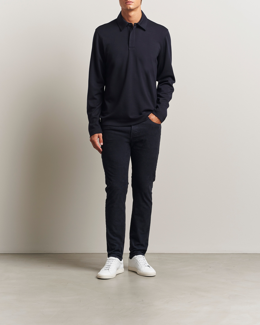 Homme | Pantalons | BOSS ORANGE | Delaware Corduroy Cotton 5-Pocket Pants Dark Blue