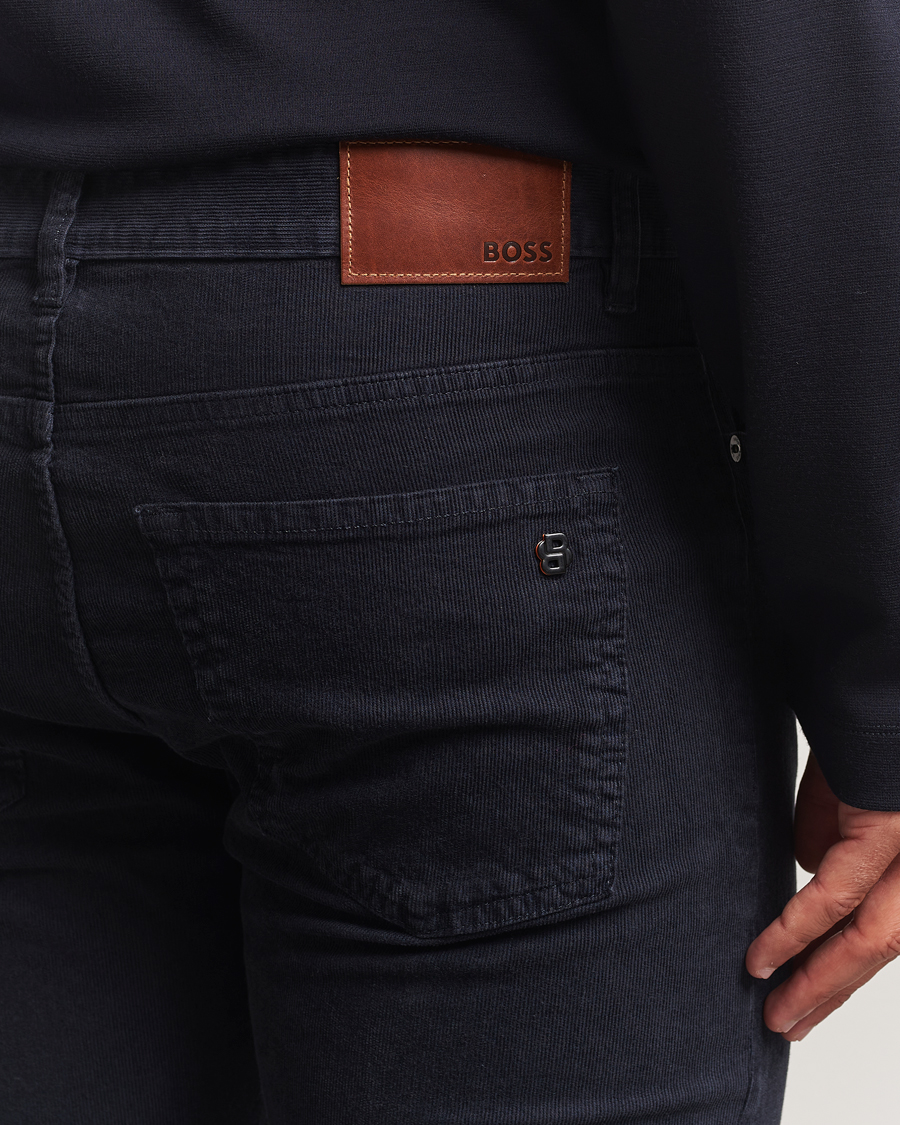 Homme | Pantalons | BOSS ORANGE | Delaware Corduroy Cotton 5-Pocket Pants Dark Blue