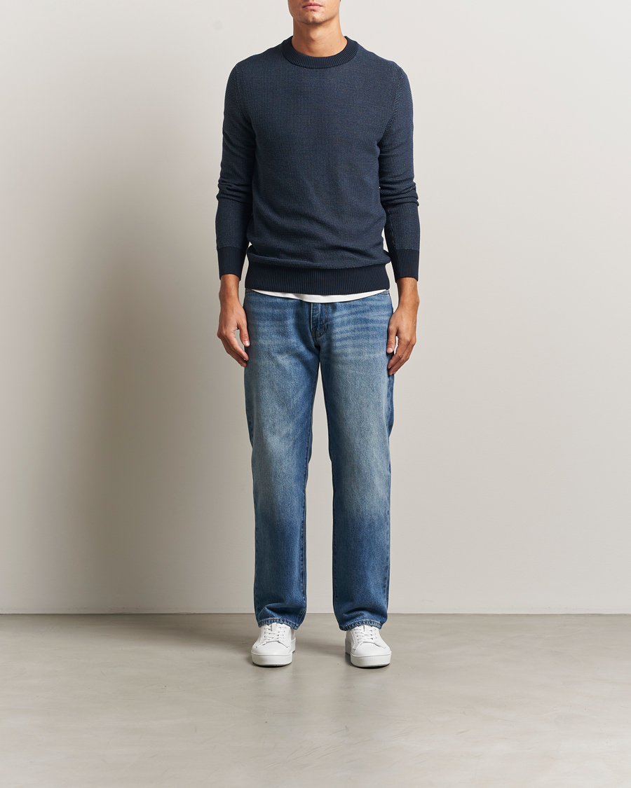 Homme | Pulls Et Tricots | BOSS ORANGE | Klapok Knitted Crew Neck Sweater Dark Blue