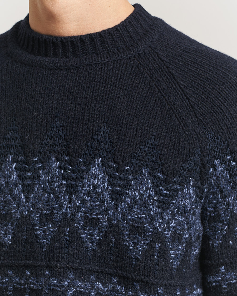 Homme | Pulls Et Tricots | BOSS ORANGE | Karombo Wool Fairisle Sweater Dark Blue