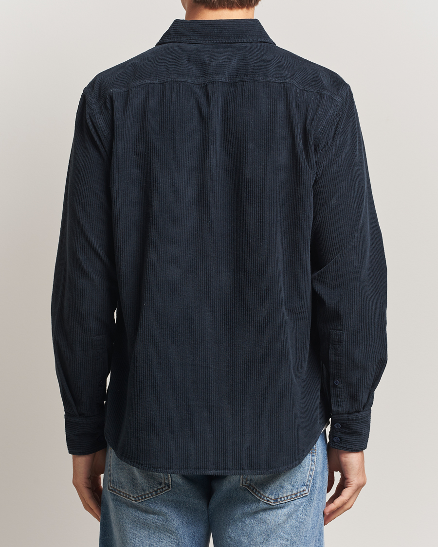 Homme | Chemises | BOSS ORANGE | Relegant Corduroy Shirt Dark Blue