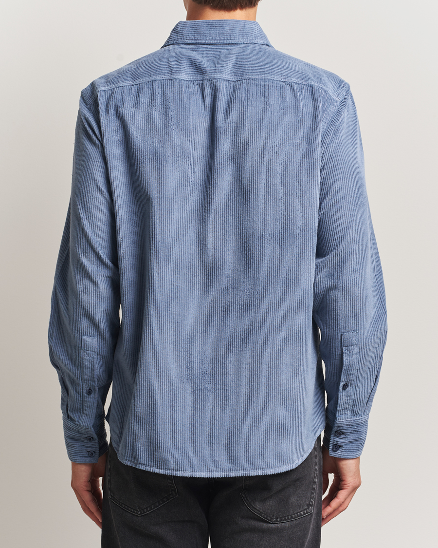 Homme | Chemises | BOSS ORANGE | Relegant Corduroy Shirt Open Blue