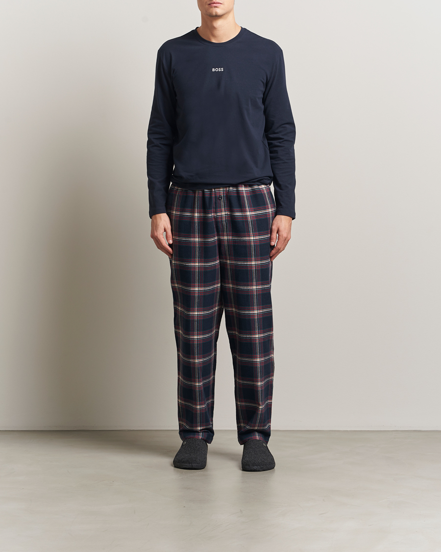Homme | Peignoirs Et Pyjamas | BOSS BLACK | Long Sleeve Pyjama Set Open Blue