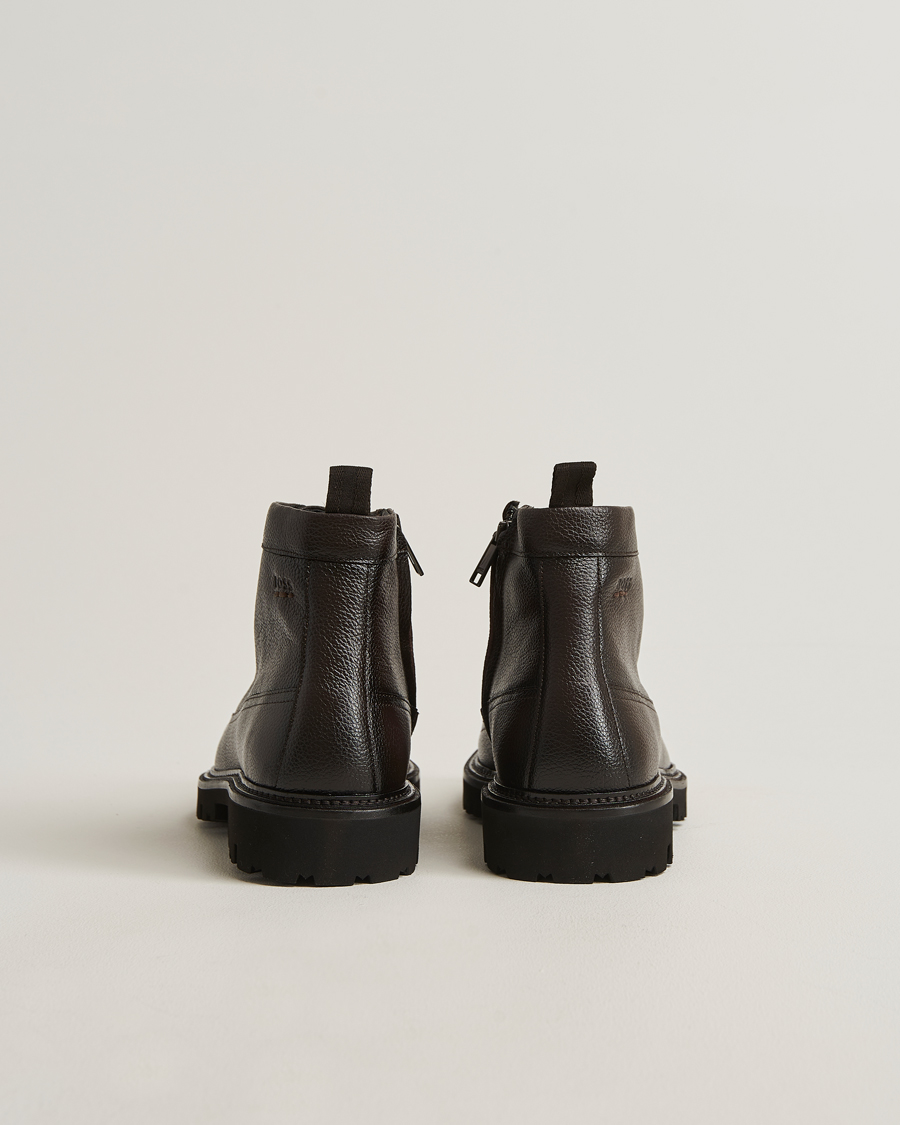 Homme | Bottes | BOSS BLACK | Julyo Leather Boot Dark Brown