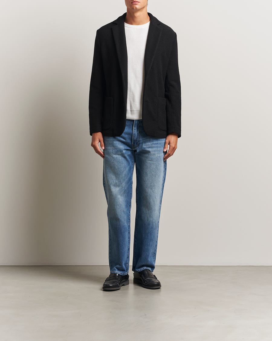 Homme | Blazers | J.Lindeberg | Calvon Wool Knitted Blazer Black