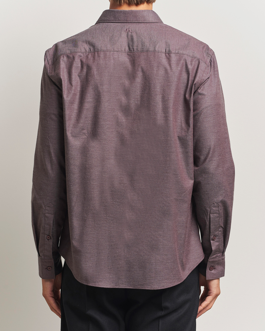 Homme | Chemises | J.Lindeberg | Slim Fit Light Flannel Shirt Huckleberry