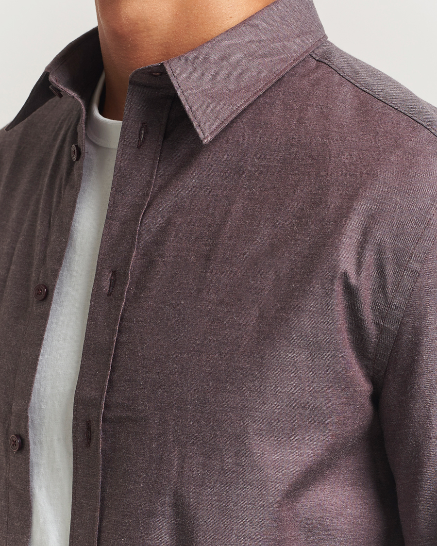 Homme | Chemises | J.Lindeberg | Slim Fit Light Flannel Shirt Huckleberry