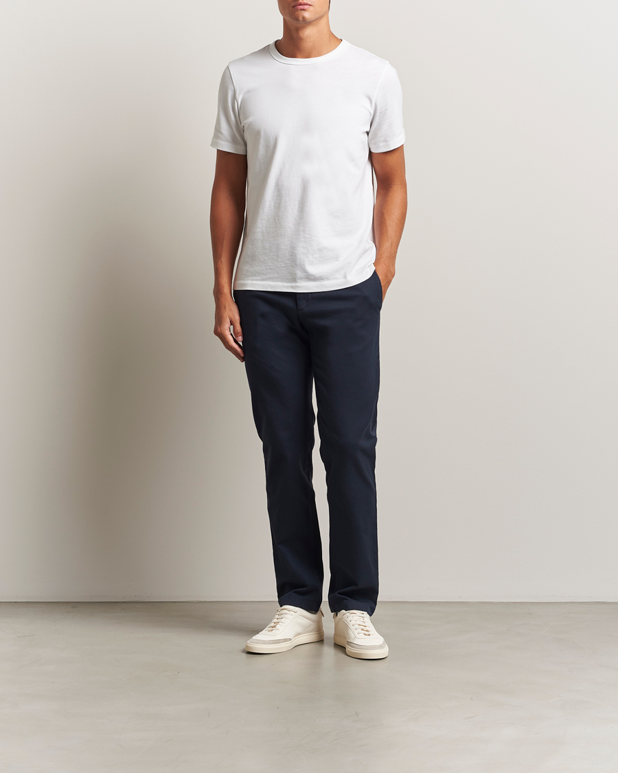 Homme | Pantalons | J.Lindeberg | Ched Flannel Twill Pants Navy