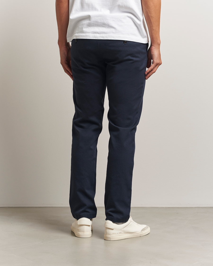 Homme | Pantalons | J.Lindeberg | Ched Flannel Twill Pants Navy