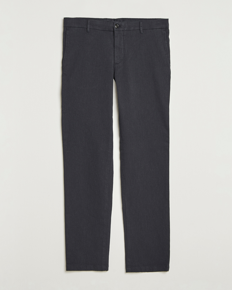 Homme | Pantalons | J.Lindeberg | Ched Flannel Twill Pants Dark Grey Melange