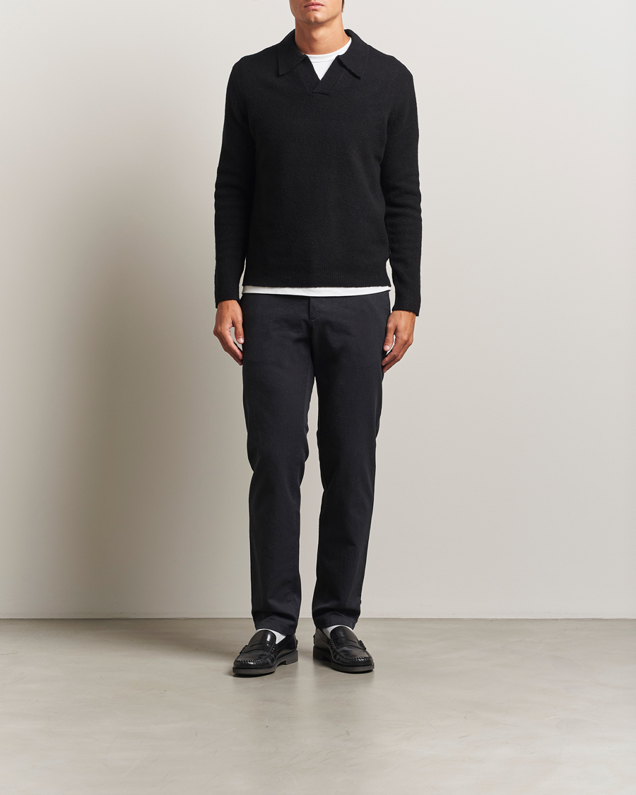 Homme | Pantalons | J.Lindeberg | Ched Flannel Twill Pants Dark Grey Melange