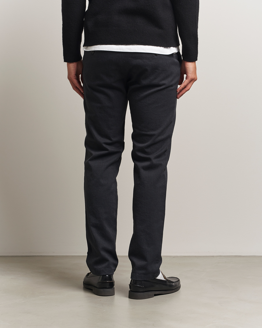 Homme | Pantalons | J.Lindeberg | Ched Flannel Twill Pants Dark Grey Melange