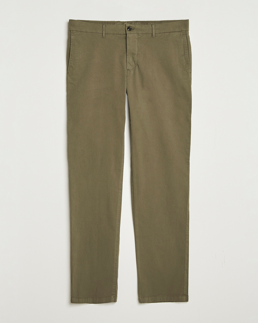 Homme | Pantalons | J.Lindeberg | Ched Cotton Stretch Chinos Forest Green