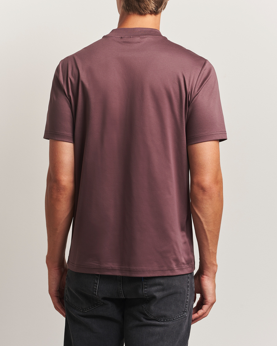 Homme | T-shirts | J.Lindeberg | Ace Mock Neck T-Shirt Huckleberry