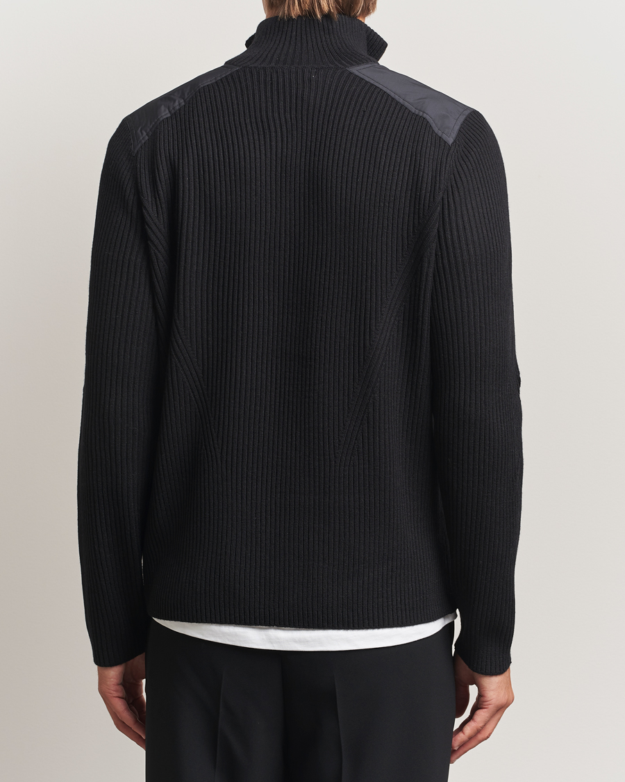 Homme | Pulls Et Tricots | J.Lindeberg | Martin Knitted Hybrid Half Zip Black