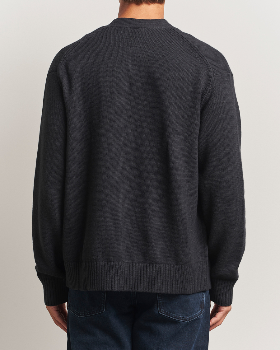 Homme | Pulls Et Tricots | J.Lindeberg | Eddy Wool/Cotton Knitted Cardigan Black