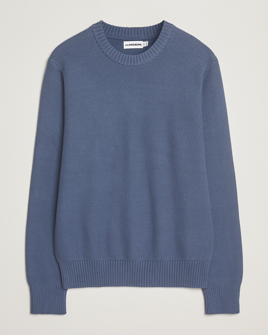 Homme | Pulls Et Tricots | J.Lindeberg | Oliver Structured Sweater Vintage Indigo