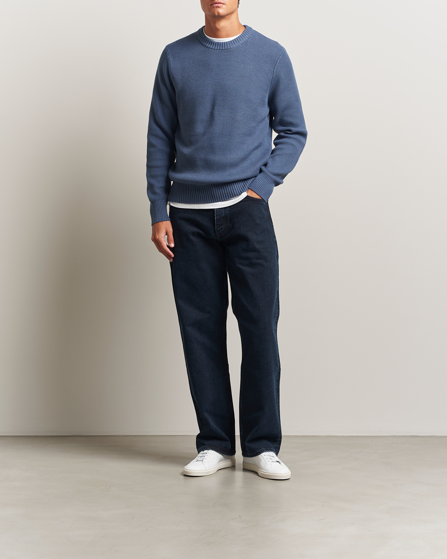 Homme | Pulls Et Tricots | J.Lindeberg | Oliver Structured Sweater Vintage Indigo