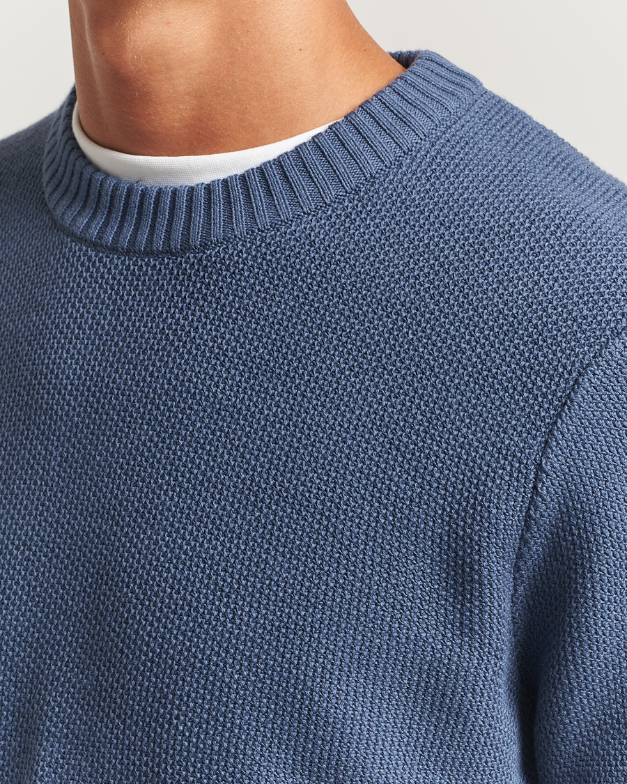 Homme | Pulls Et Tricots | J.Lindeberg | Oliver Structured Sweater Vintage Indigo