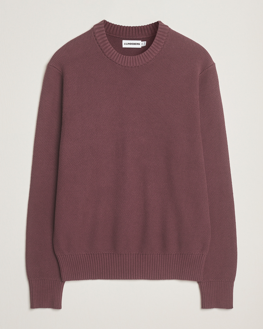 Homme | Pulls Et Tricots | J.Lindeberg | Oliver Structured Sweater Huckleberry