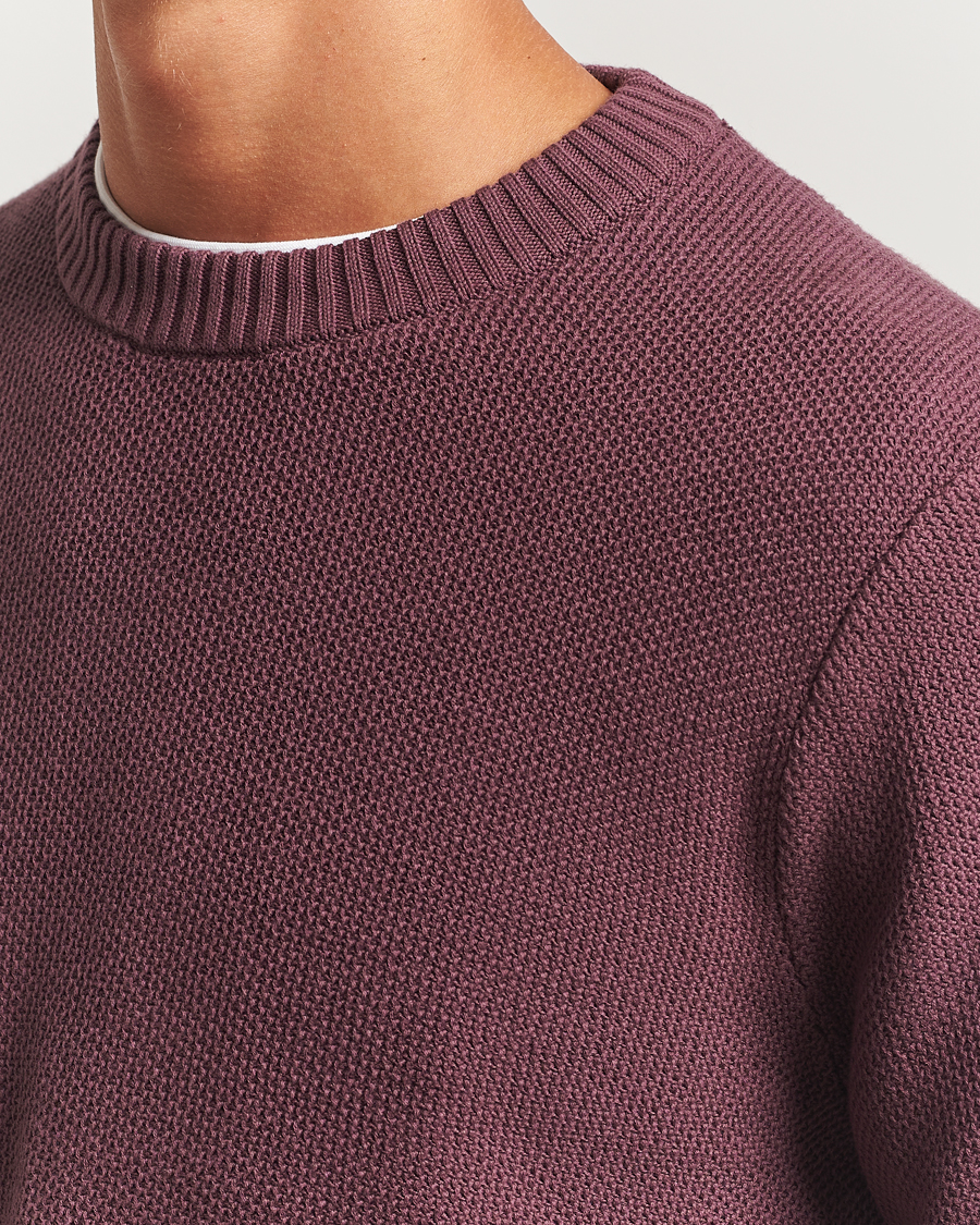 Homme | Pulls Et Tricots | J.Lindeberg | Oliver Structured Sweater Huckleberry