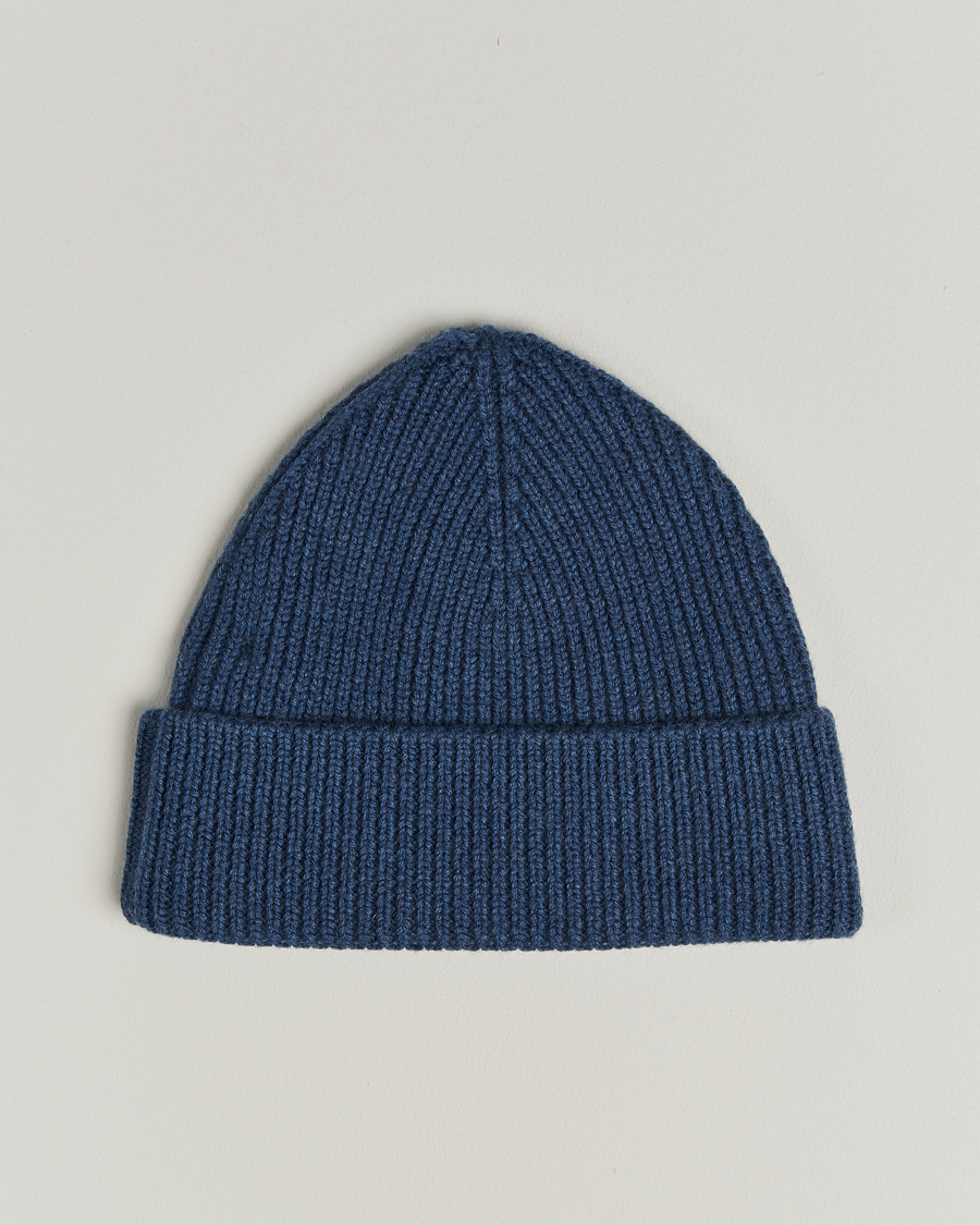 Homme | Bonnets | J.Lindeberg | Juan Merino Beanie Vintage Indigo