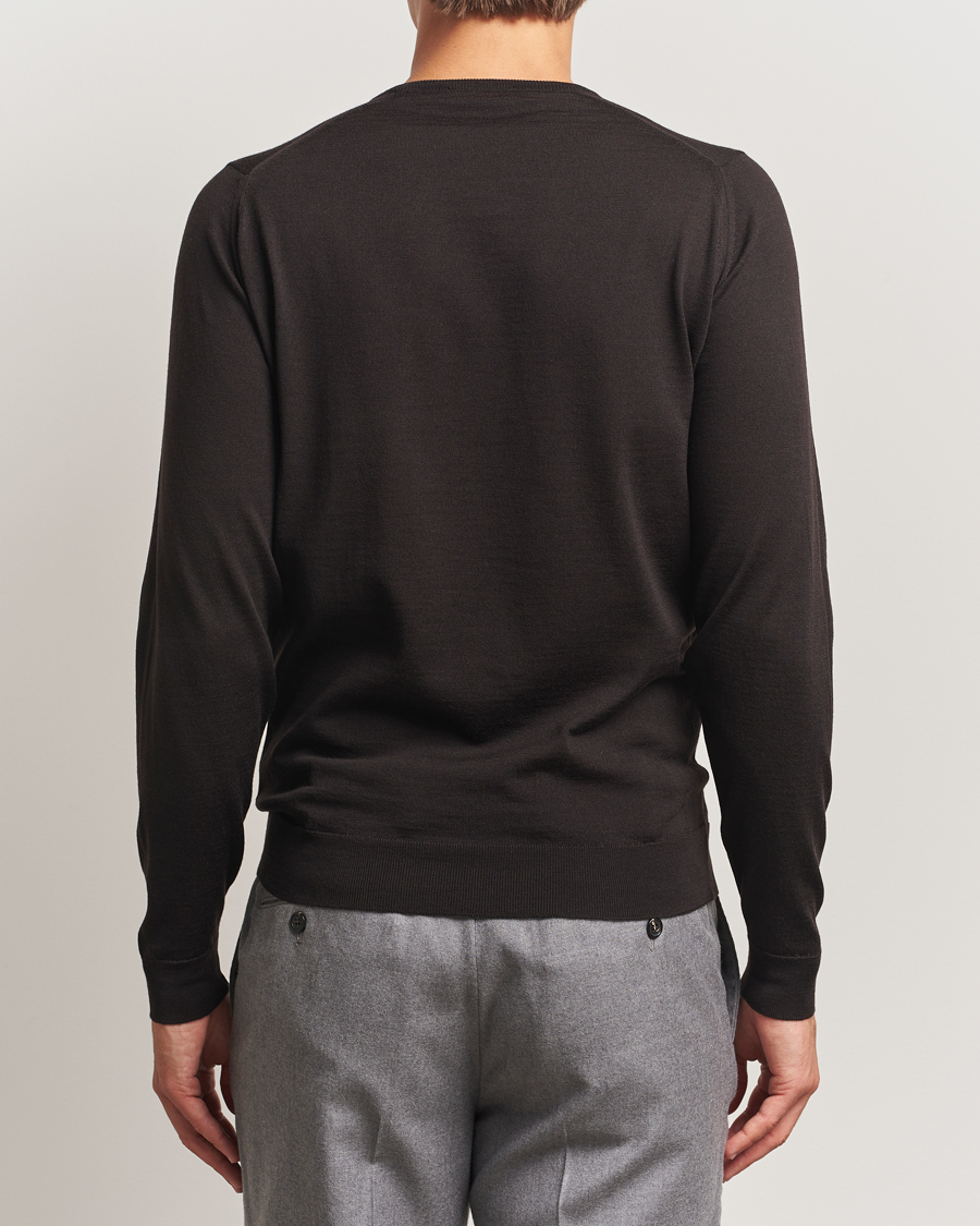 Homme | Pulls Et Tricots | John Smedley | Lundy Extra Fine Merino Crew Neck Faulkner Brown