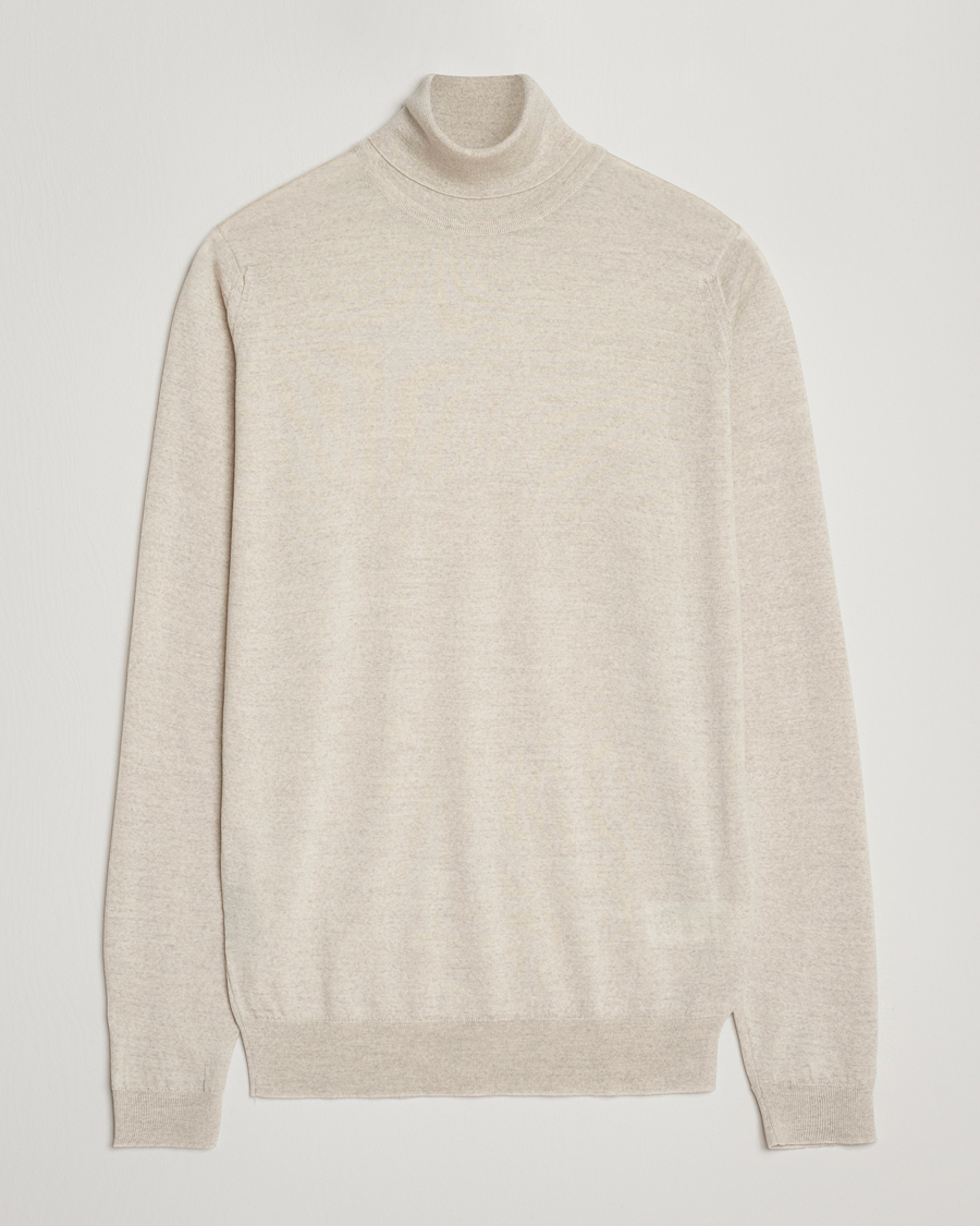 Homme | Pulls Et Tricots | John Smedley | Cherwell Extra Fine Merino Rollneck Grey Fleece