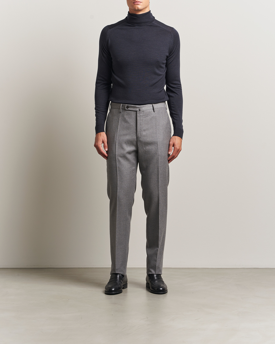 Homme | Pulls Et Tricots | John Smedley | Cherwell Extra Fine Merino Rollneck Hepburn Smoke