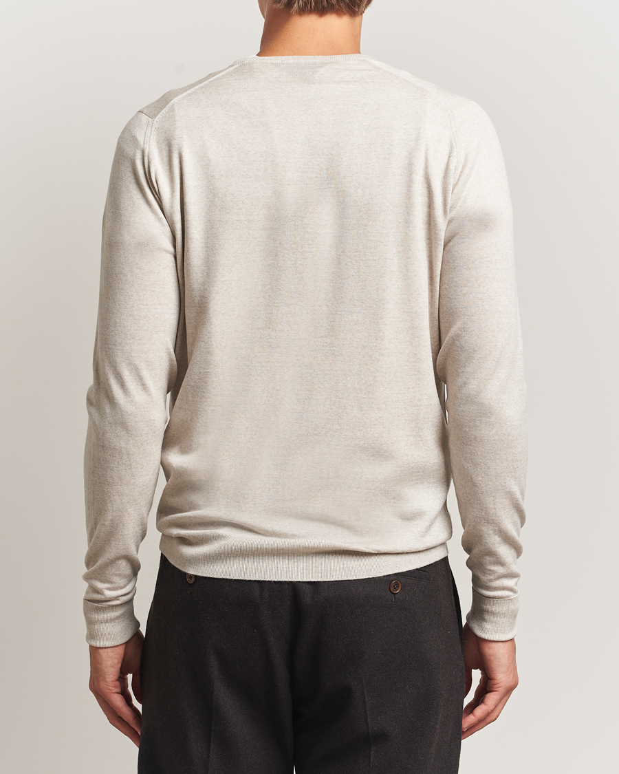 Homme | Pulls Et Tricots | John Smedley | Bobby Extra Fine Merino V-Neck Pullover Grey Fleece