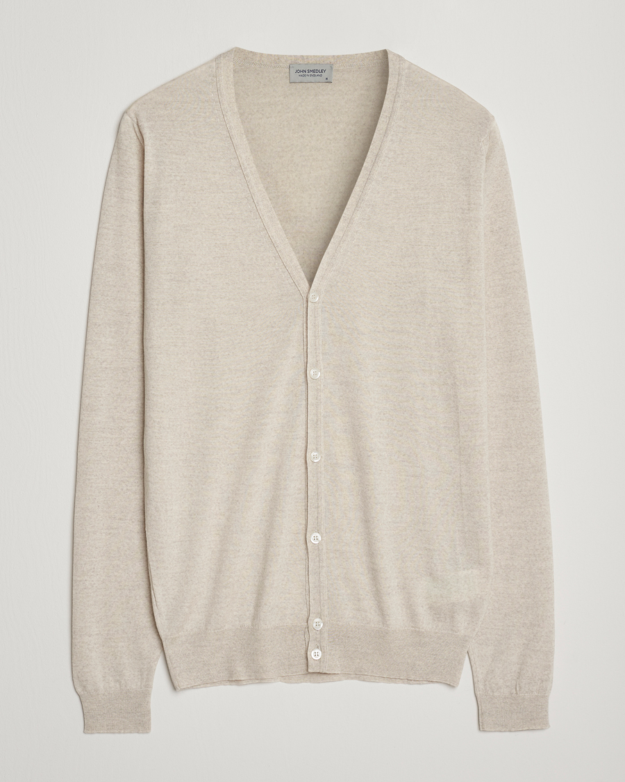 Homme | Pulls Et Tricots | John Smedley | Petworth Extra Fine Merino Cardigan Grey Fleece