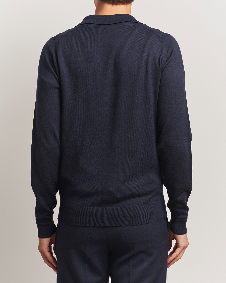 Homme | Pulls Et Tricots | John Smedley | Alston Extra Fine Merino Full Zip Midnight