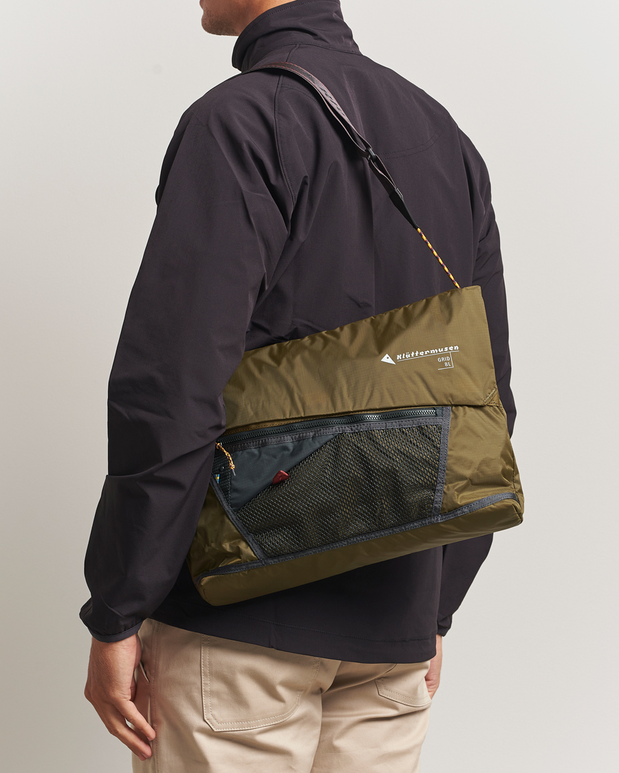 Homme | Klättermusen Grid Messenger Bag Olive | Klättermusen | Grid Messenger Bag Olive