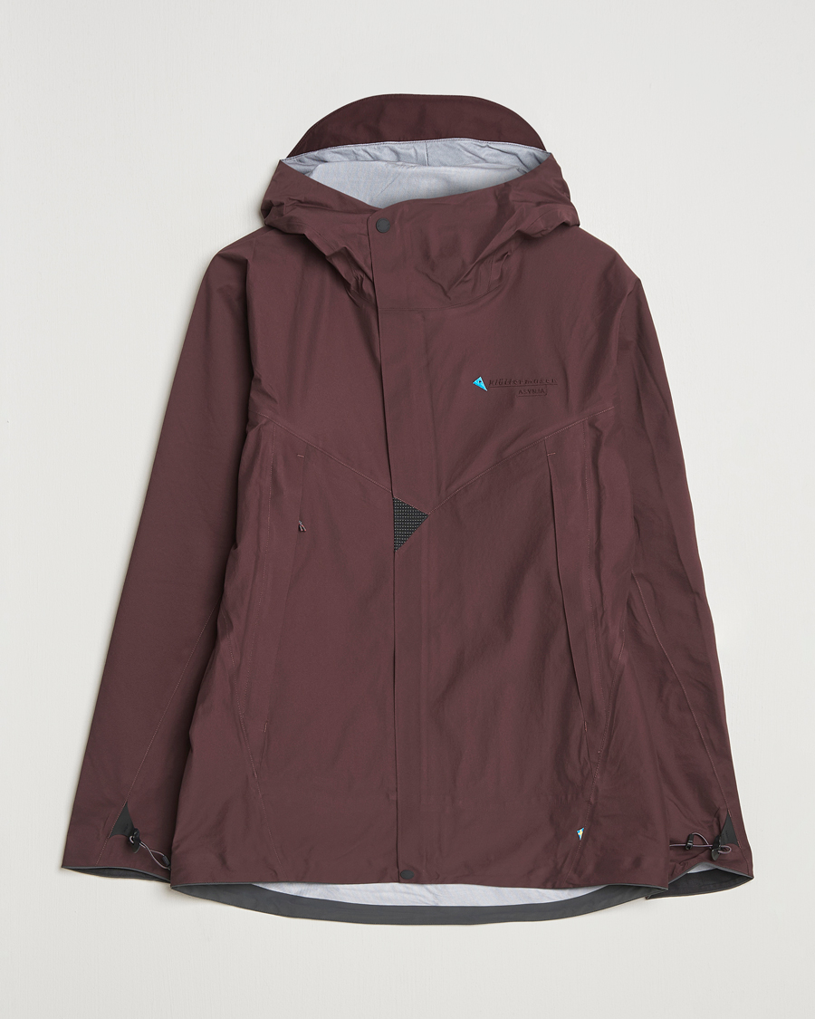 Homme | Manteaux Et Vestes | Klättermusen | Asynja Lightweight Waterproof Jacket Amanth Red