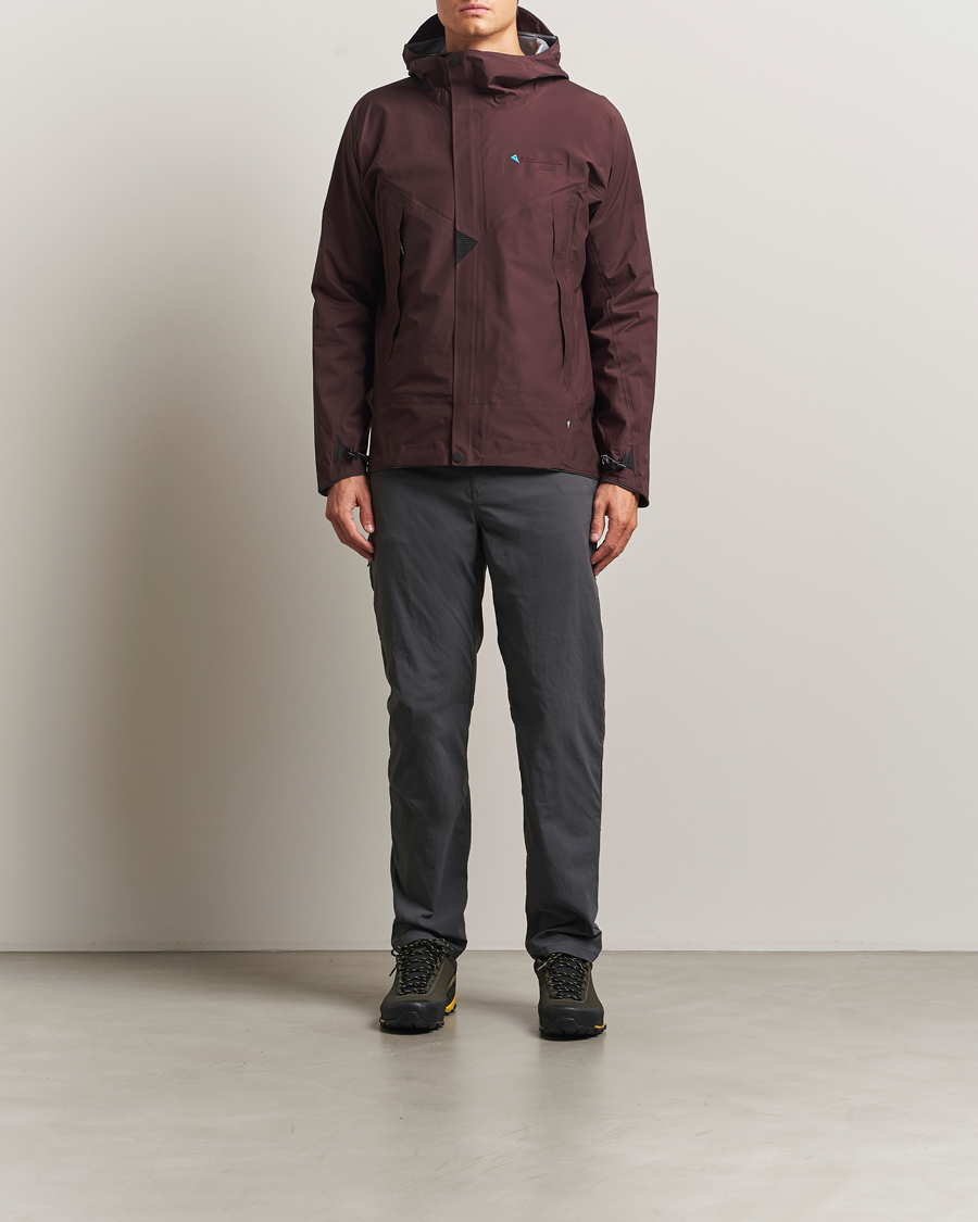 Homme | Manteaux Et Vestes | Klättermusen | Asynja Lightweight Waterproof Jacket Amanth Red