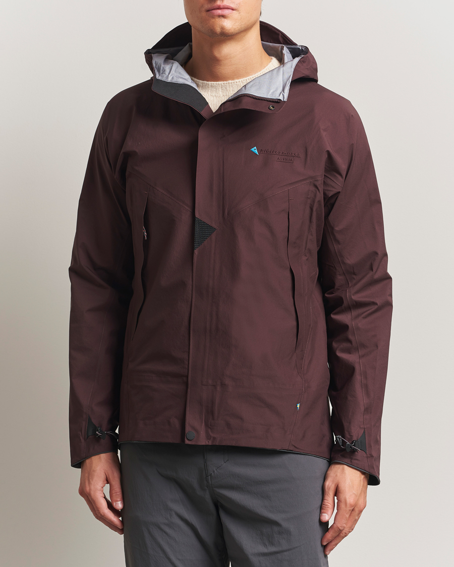 Homme | Manteaux Et Vestes | Klättermusen | Asynja Lightweight Waterproof Jacket Amanth Red