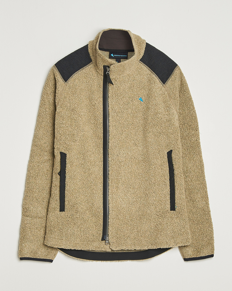 Homme | Pulls Et Tricots | Klättermusen | Skoll Wool Fleece Jacket Silver Green