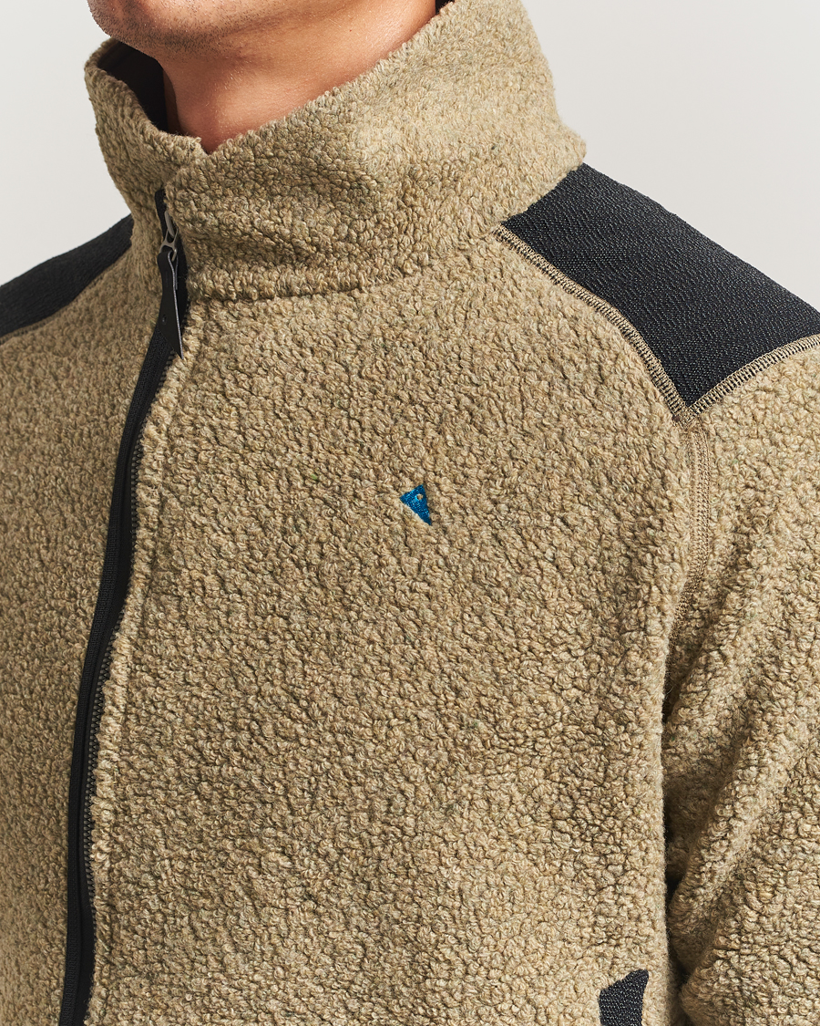 Homme | Pulls Et Tricots | Klättermusen | Skoll Wool Fleece Jacket Silver Green