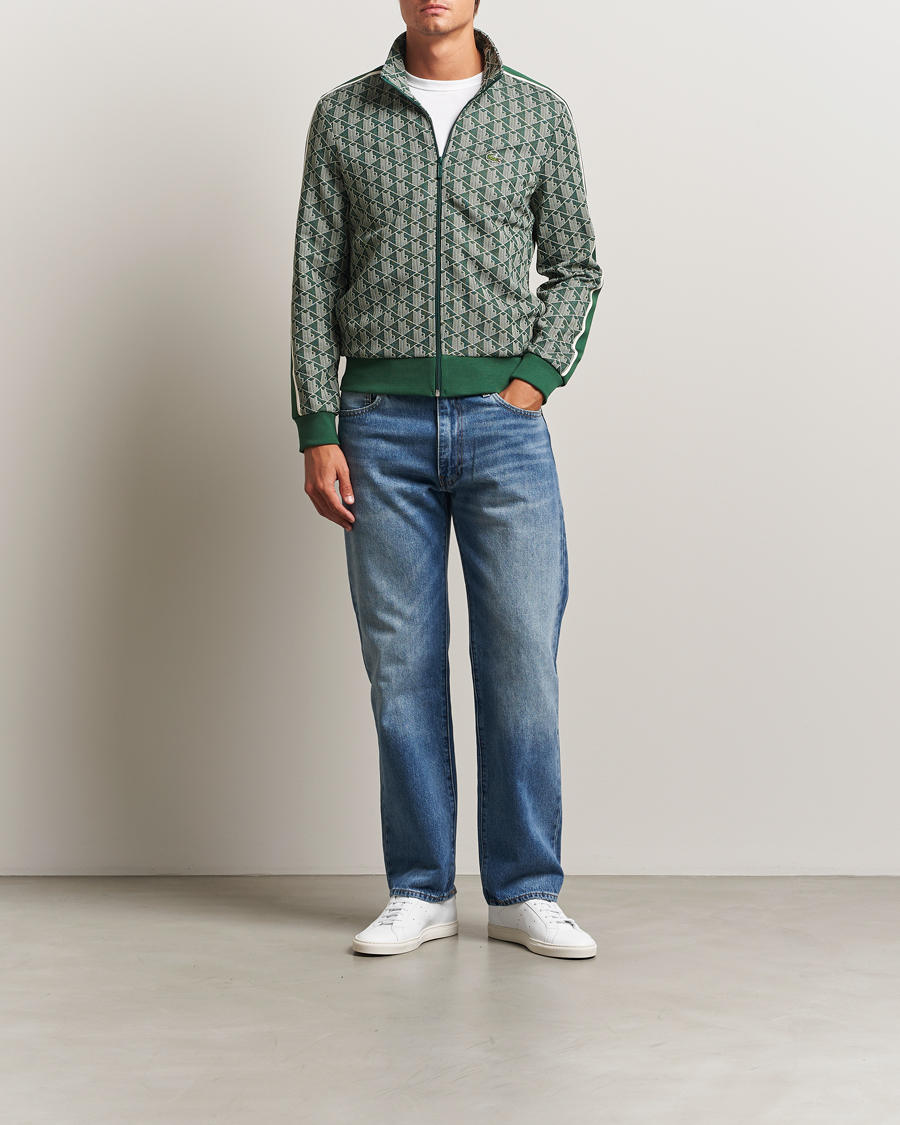 Homme | Pulls Et Tricots | Lacoste | Monogram Track Jacket Green/Sinople