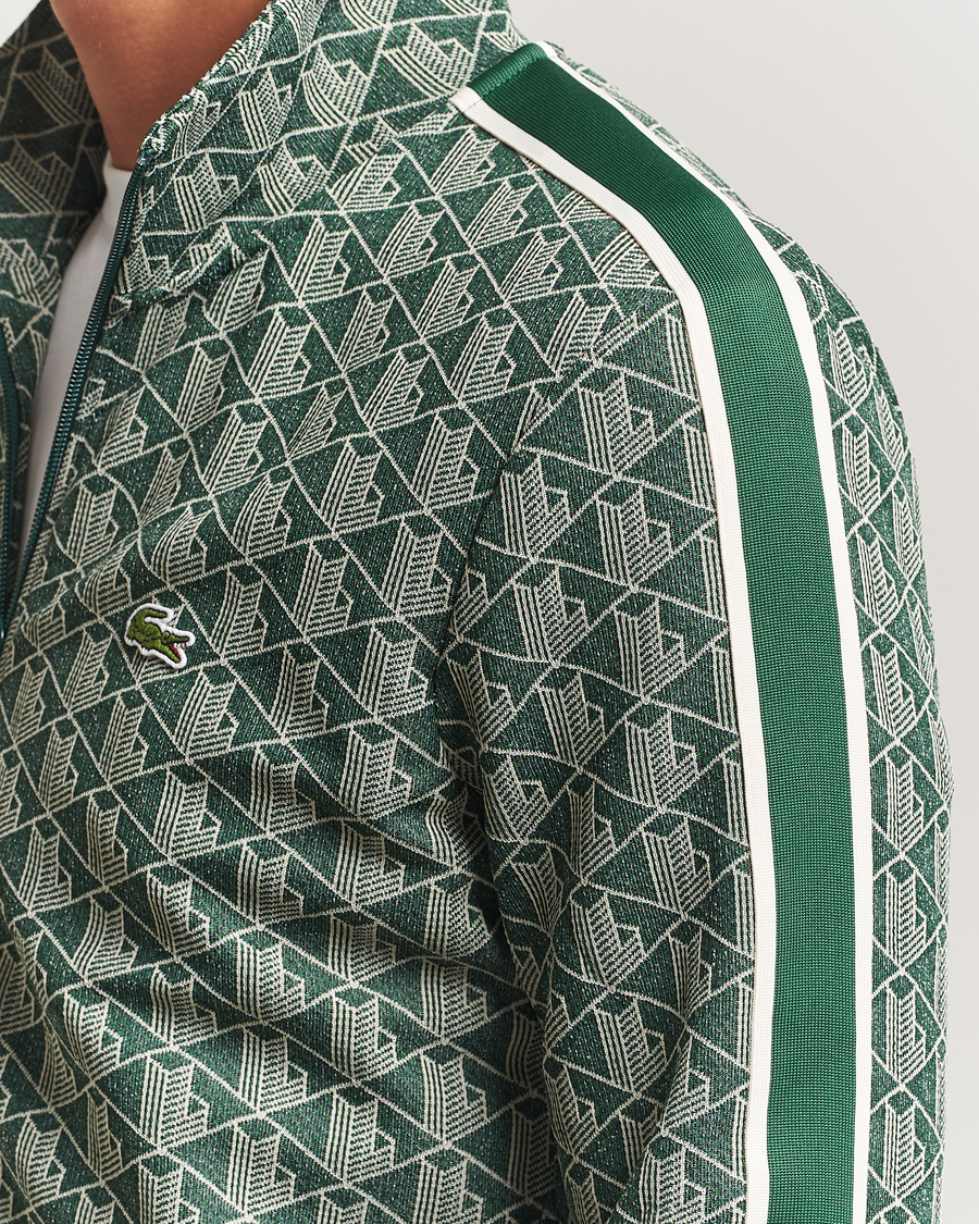 Homme | Pulls Et Tricots | Lacoste | Monogram Track Jacket Green/Sinople