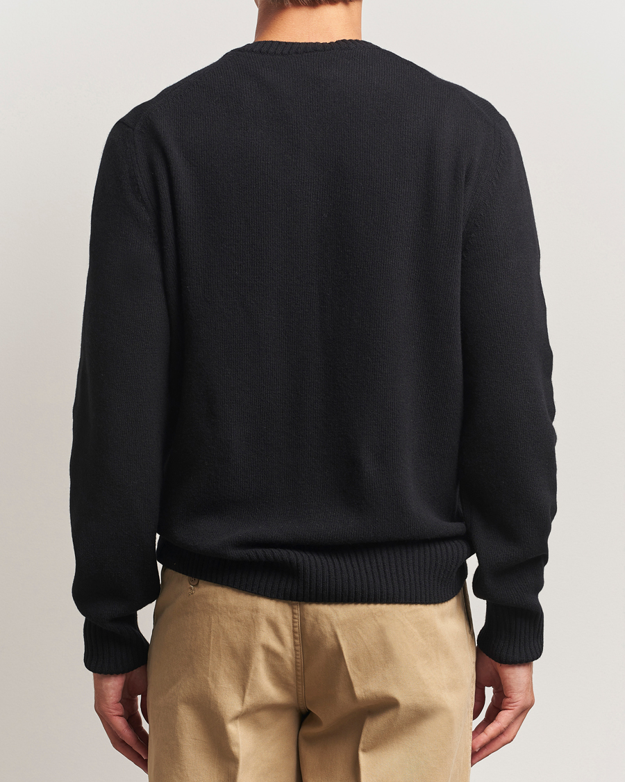 Homme | Pulls Et Tricots | Lacoste | Carded Wool Crew Neck Black