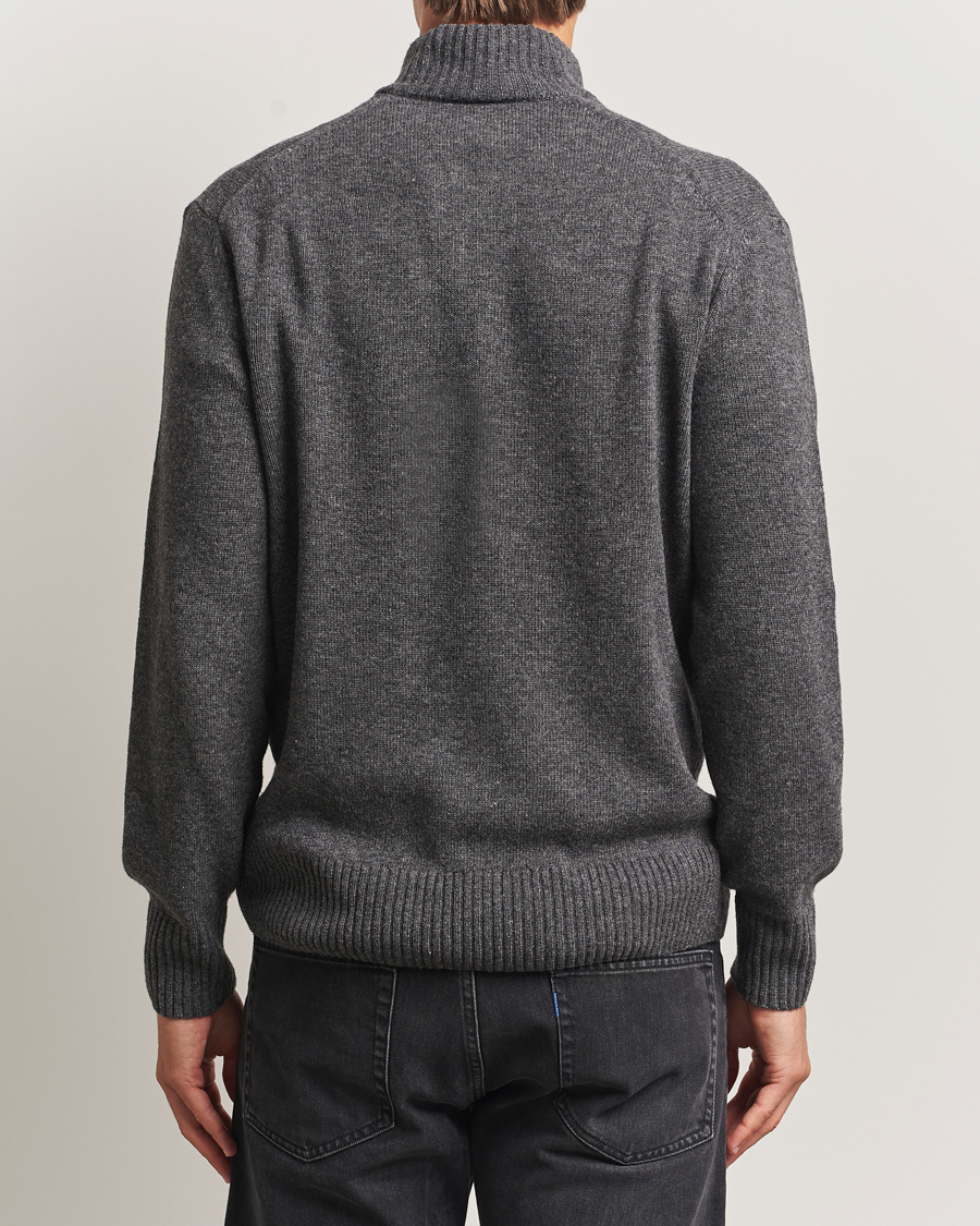 Homme | Pulls Et Tricots | Lacoste | Carded Wool Half Zip Pitch Chine