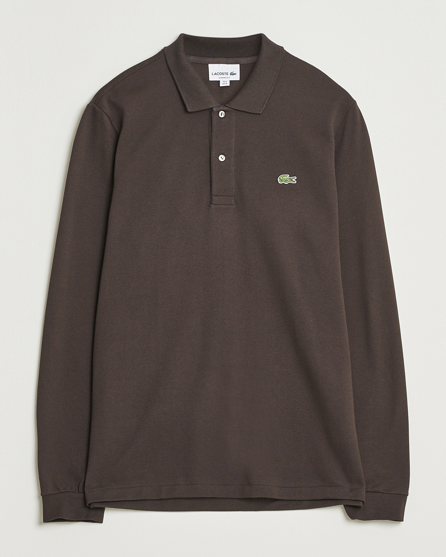 Homme | Pulls Et Tricots | Lacoste | Original Long Sleeve Polo Piké Porto Brown